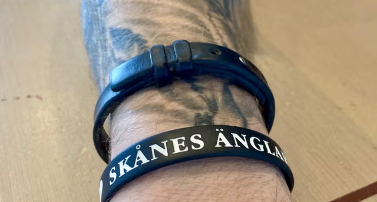 Armband med texten Skånes Änglar